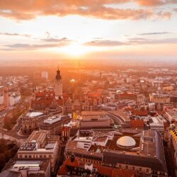 Die Stadt Leipzig von oben